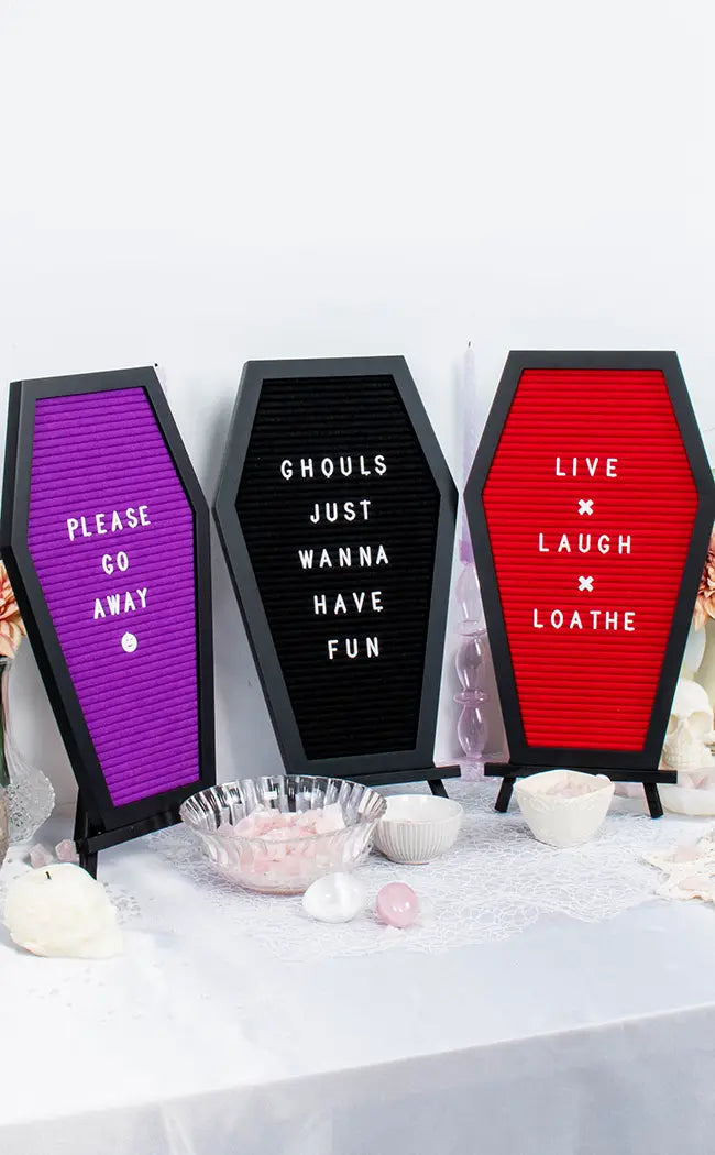 Ghostwriter Coffin Letterboard | Purple-The Haunted Mansion-Tragic Beautiful