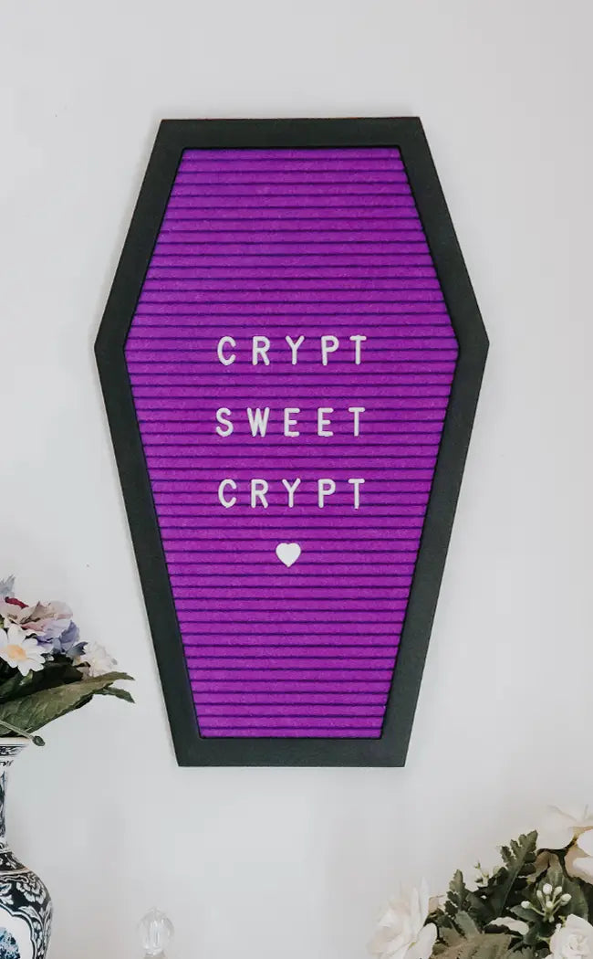 Ghostwriter Coffin Letterboard | Purple-The Haunted Mansion-Tragic Beautiful