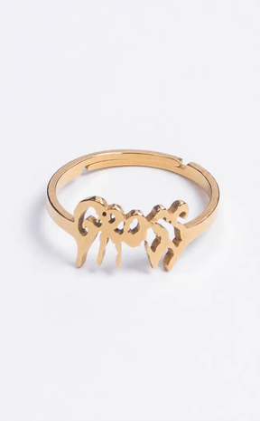 Gold Gross Ring-Gothic Jewellery-Tragic Beautiful