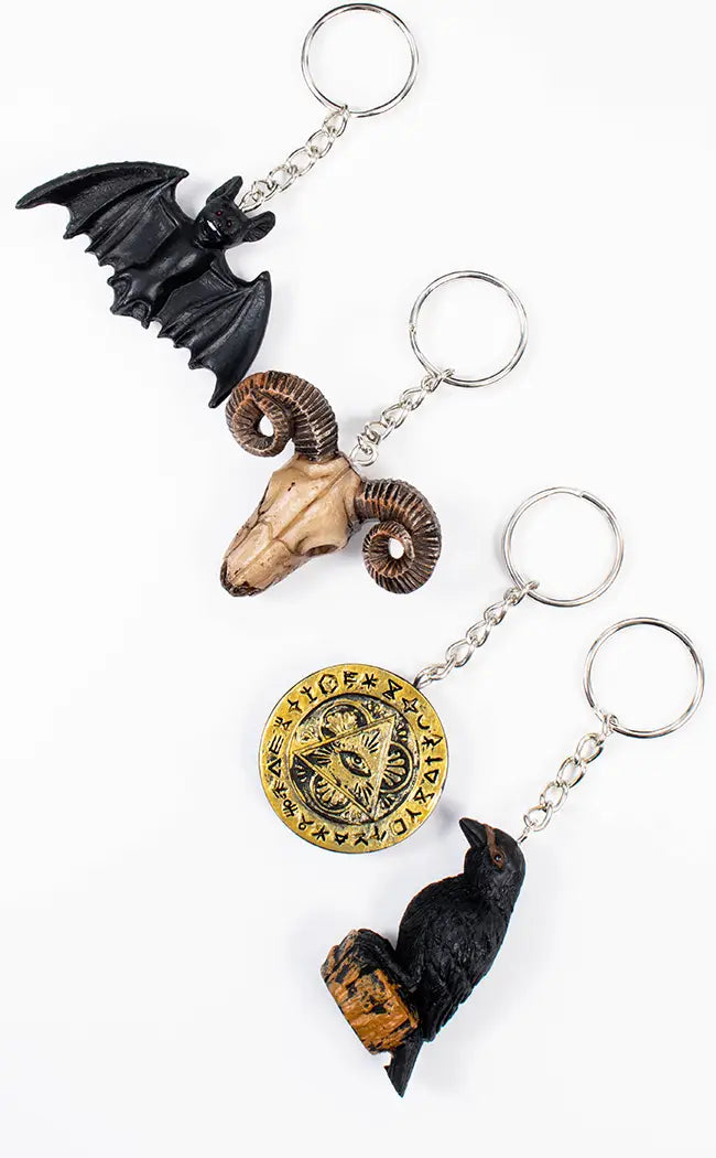 Gothic Keyrings | Ram-Gothic Gifts-Tragic Beautiful