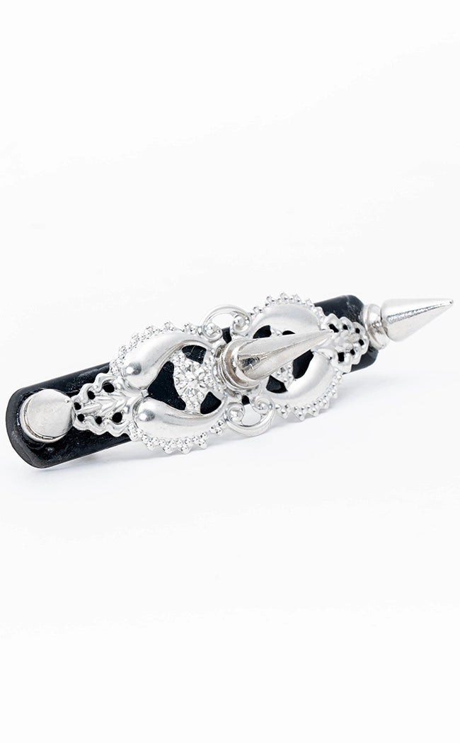 Grave Risk Spiked Hair Clip Barrette