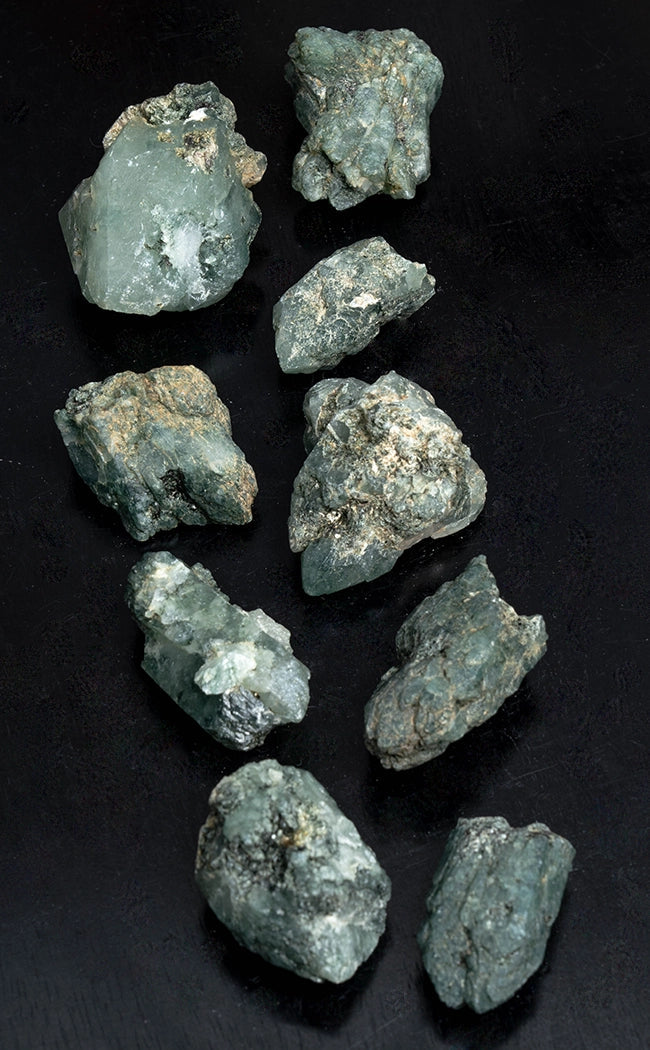 Green Chlorite Quartz Clusters | Rare-Crystals-Tragic Beautiful