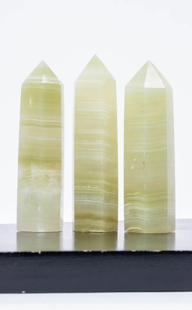 Green Onyx Towers-Crystals-Tragic Beautiful