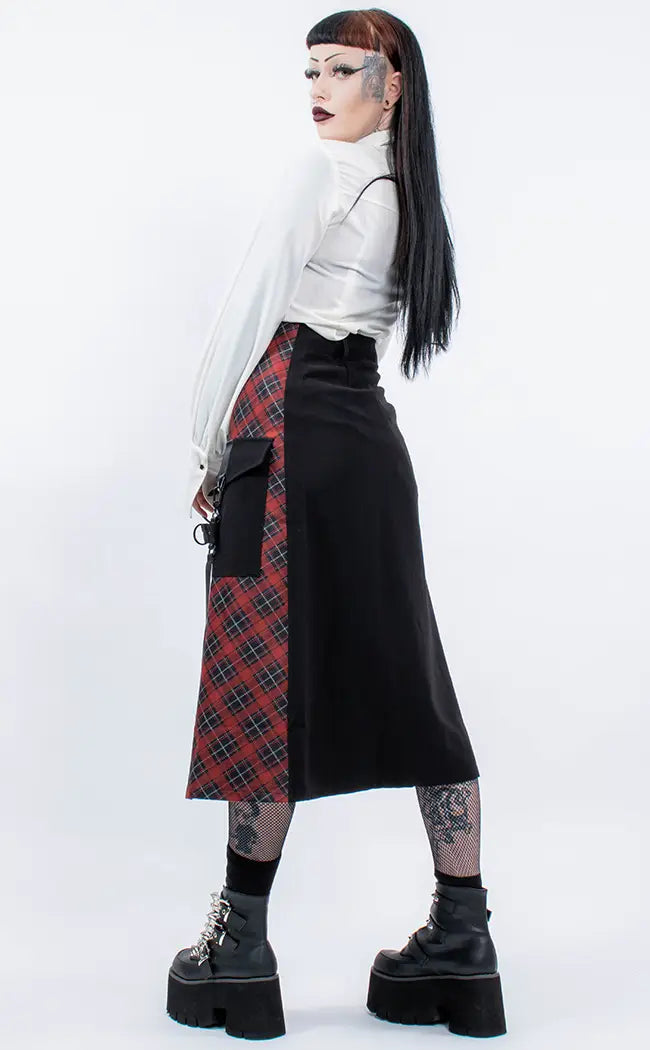 Guinevere Midi Skirt-Punk Rave-Tragic Beautiful