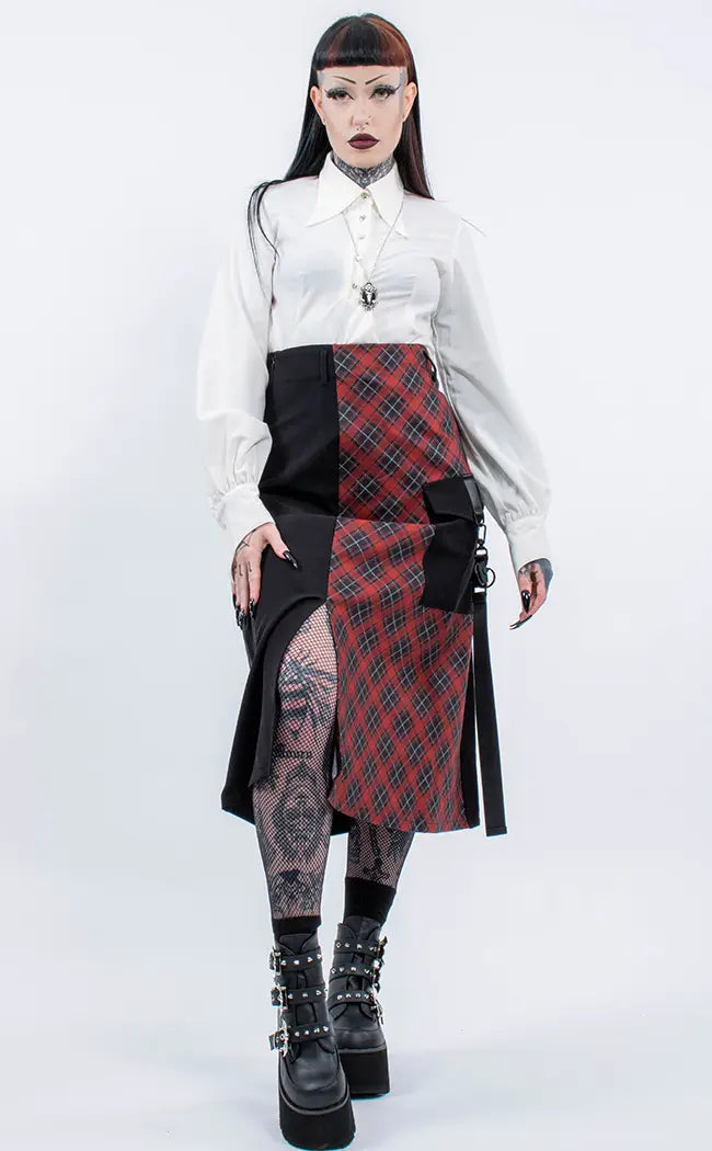 Guinevere Midi Skirt-Punk Rave-Tragic Beautiful