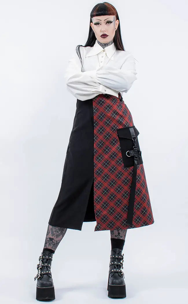 Guinevere Midi Skirt-Punk Rave-Tragic Beautiful