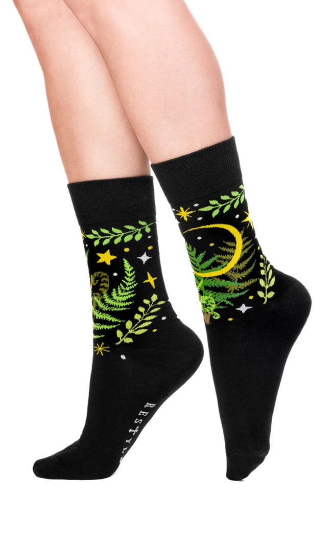 Herbal Jacquard Socks-Restyle-Tragic Beautiful