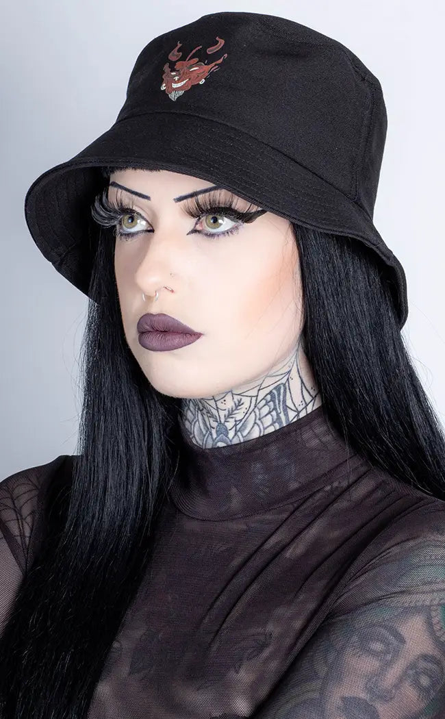 Hot in Here Devil Bucket Hat-Cold Black Heart-Tragic Beautiful