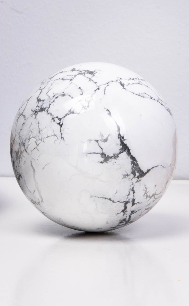 Howlite Sphere-Crystals-Tragic Beautiful