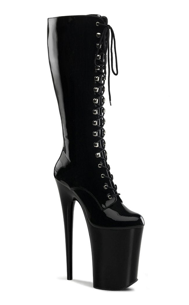 INFINITY-2020 Black Knee High Boots-Pleaser-Tragic Beautiful