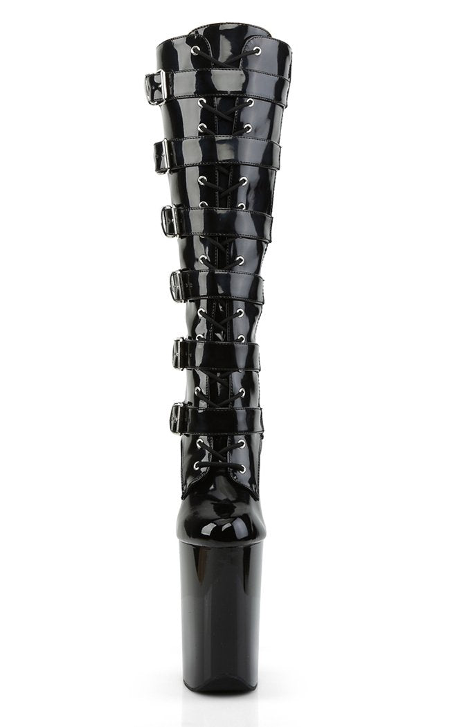 INFINITY-2049 Black Knee High Boots-Pleaser-Tragic Beautiful