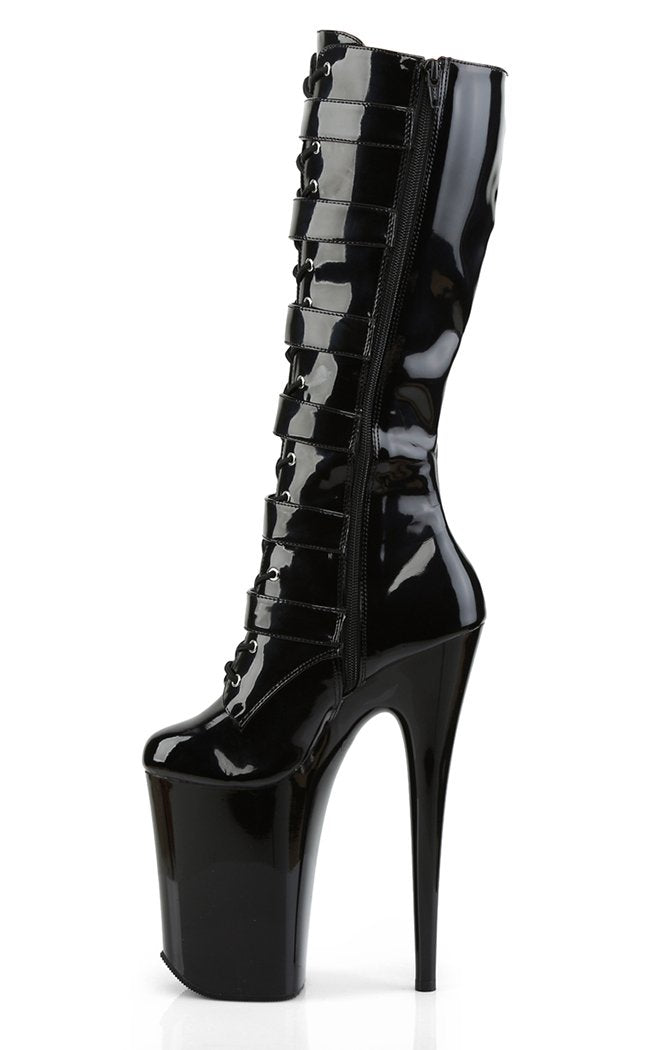 INFINITY-2049 Black Knee High Boots-Pleaser-Tragic Beautiful