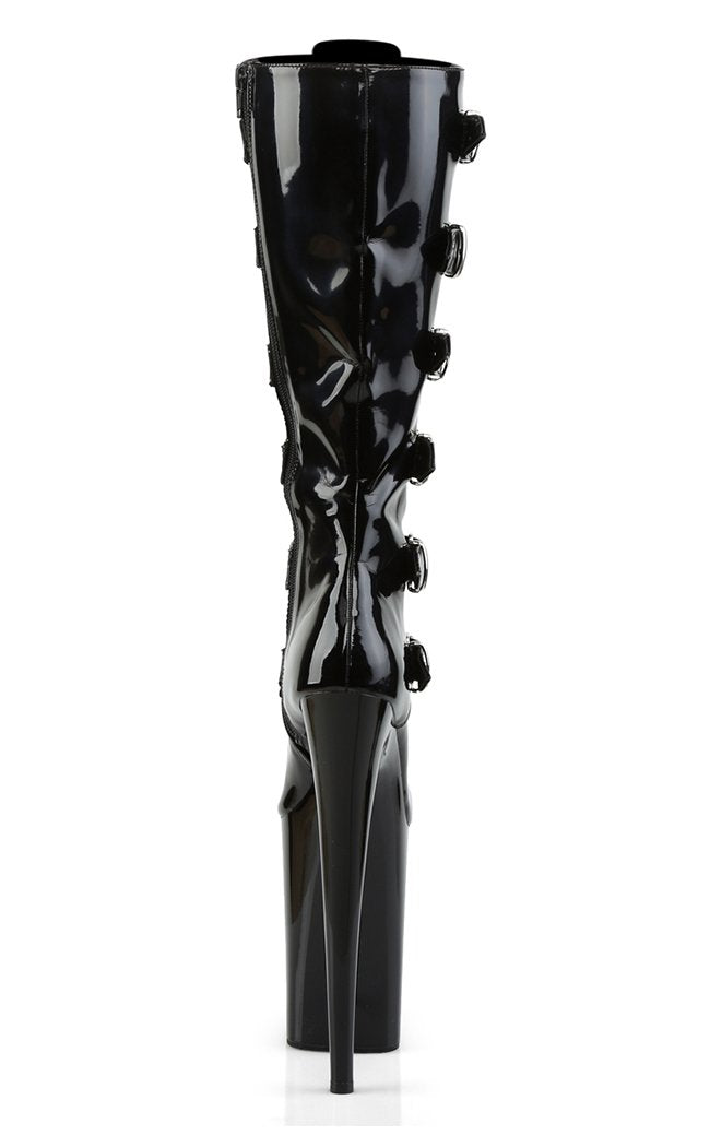 INFINITY-2049 Black Knee High Boots-Pleaser-Tragic Beautiful