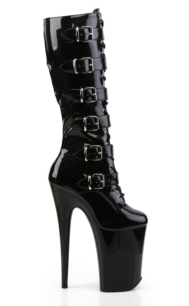 INFINITY-2049 Black Knee High Boots-Pleaser-Tragic Beautiful