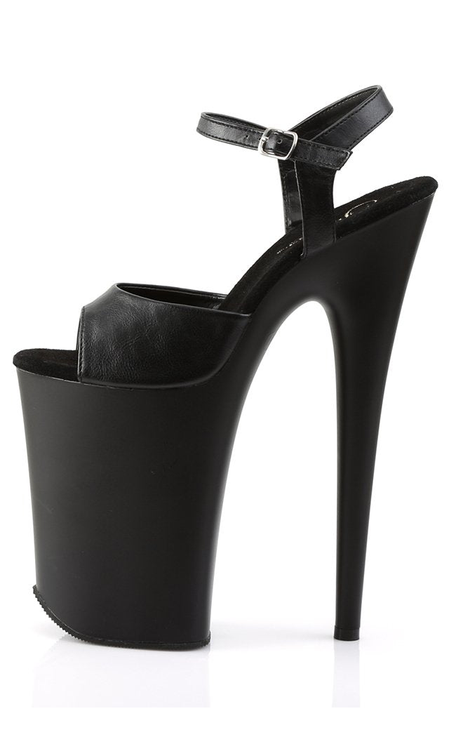 INFINITY-909 Black / Black Matte Heels-Pleaser-Tragic Beautiful