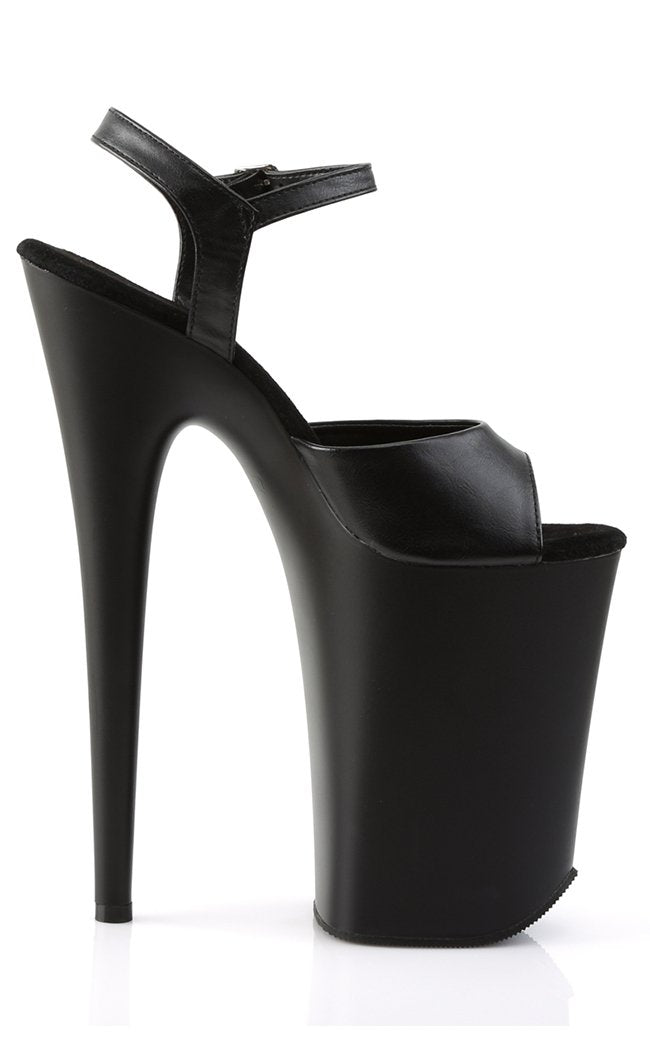 INFINITY-909 Black / Black Matte Heels-Pleaser-Tragic Beautiful