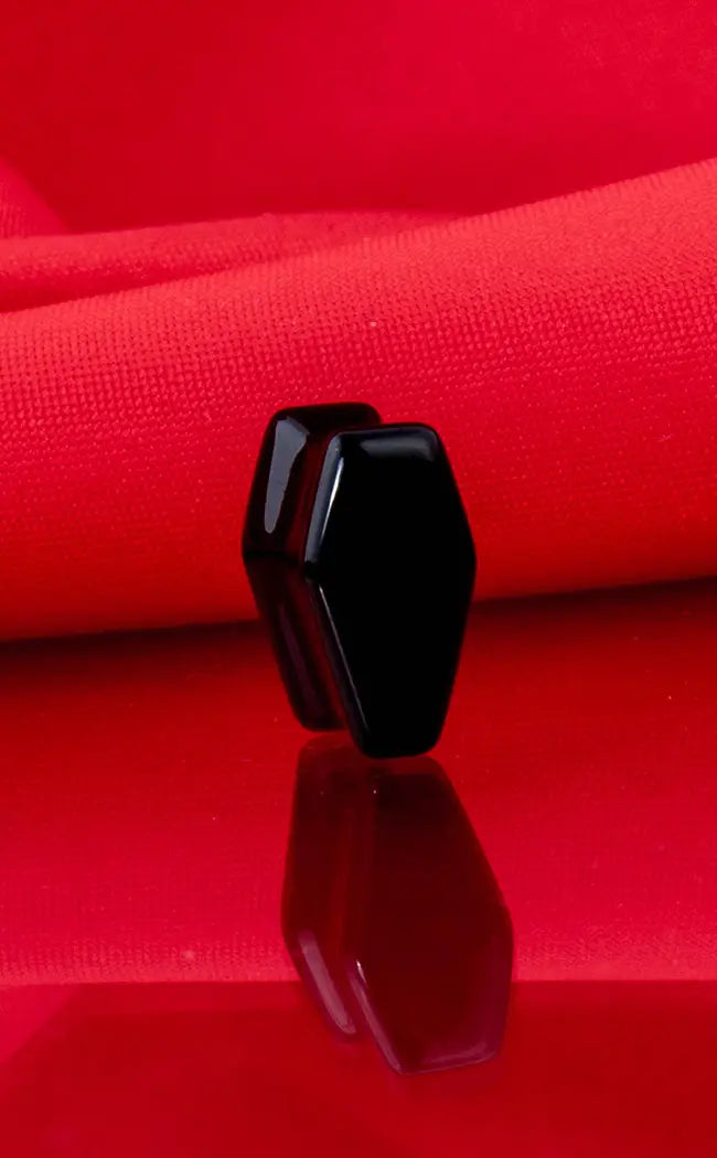 In Memoriam Coffin Plugs | Black Obsidian-Impaler-Tragic Beautiful