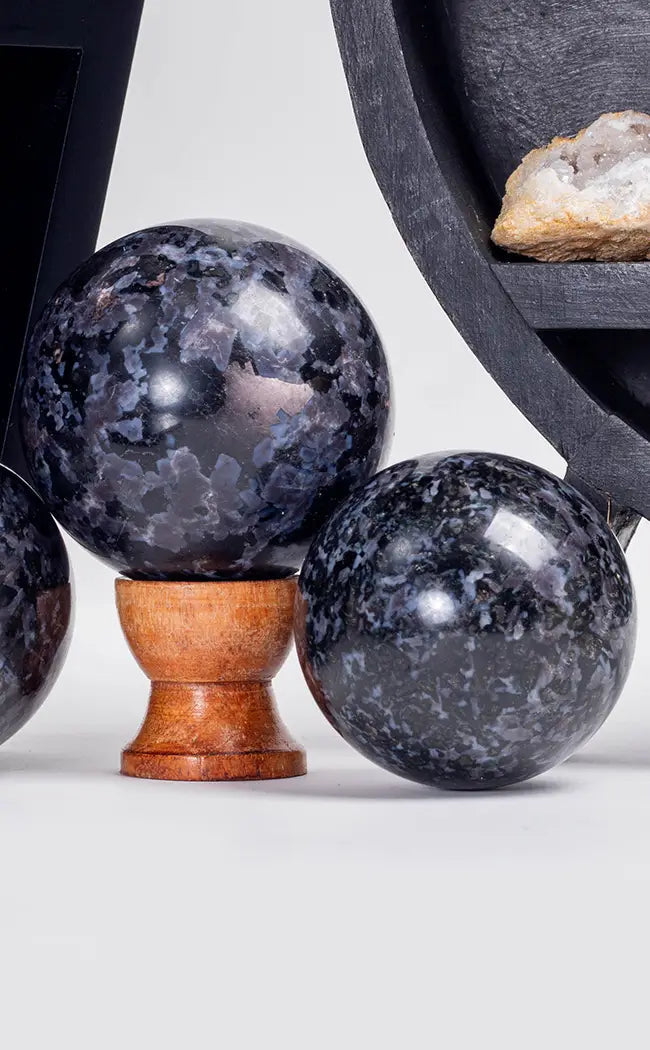 Indigo Gabbro (Mystic Merlinite) Crystal Spheres-Crystals-Tragic Beautiful