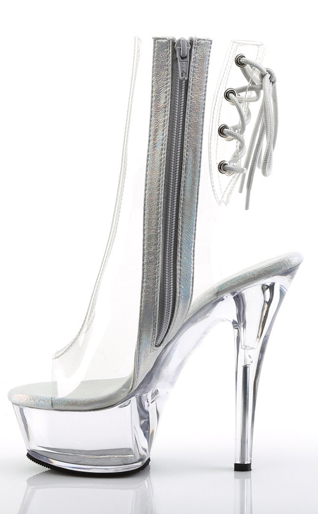 KISS-1016C Clear Ankle Boots-Pleaser-Tragic Beautiful