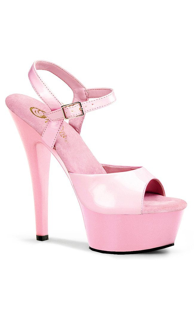 KISS-209 Baby Pink Patent Heels-Pleaser-Tragic Beautiful