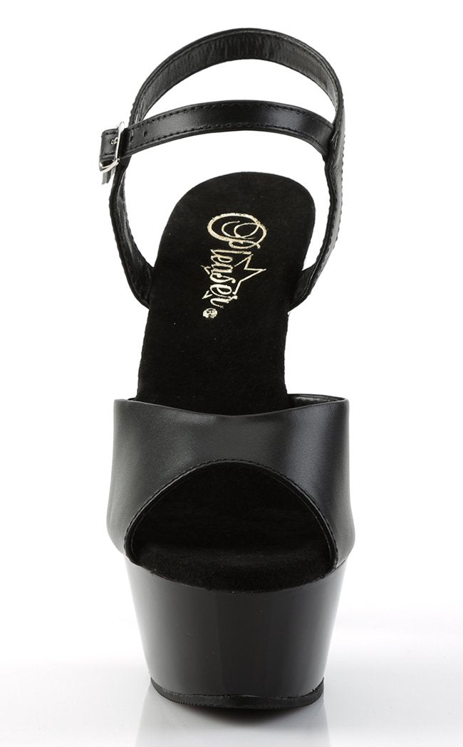 KISS-209 Black Leather Heels-Pleaser-Tragic Beautiful