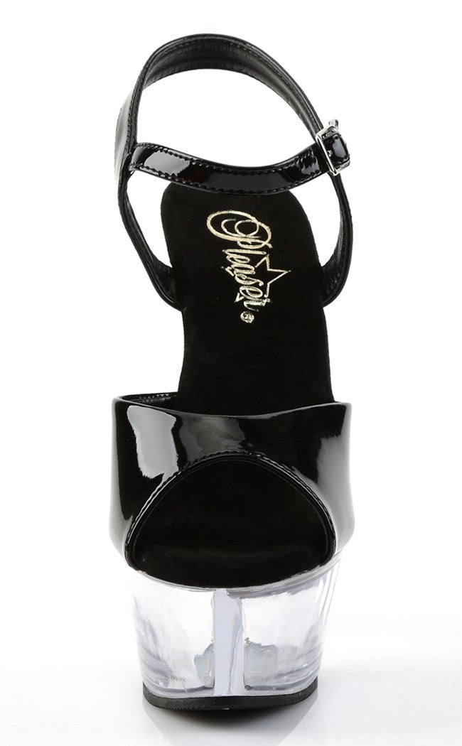 KISS-209 Black Patent and Clear Heels-Pleaser-Tragic Beautiful