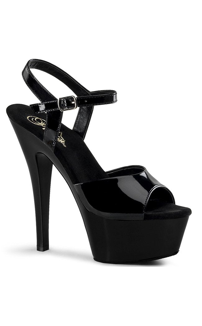 KISS-209 Black Patent Heels-Pleaser-Tragic Beautiful