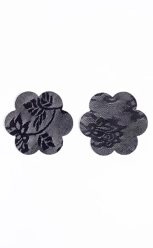 Lace Flower Nipple Pasties | 5 Pairs-Cold Black Heart-Tragic Beautiful