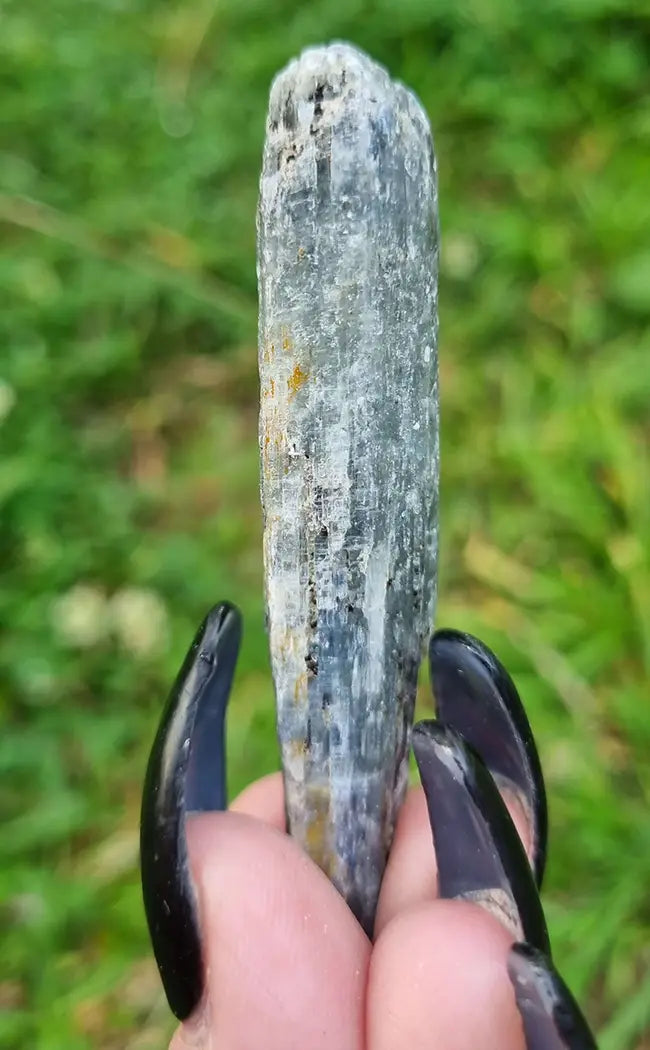 Light Blue Raw Kyanite Blades | Silvery Mica-Crystals-Tragic Beautiful