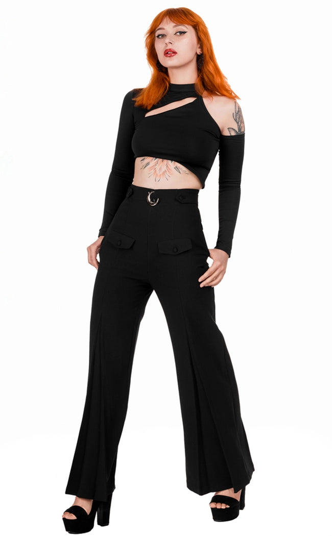 Loretta Crescent Sky High Trousers-Restyle-Tragic Beautiful