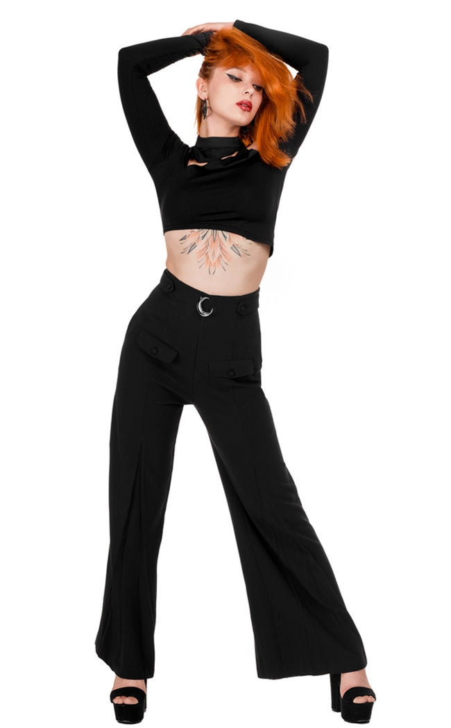Loretta Crescent Sky High Trousers-Restyle-Tragic Beautiful