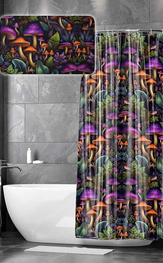 Luminous Gloom Shower Curtain & Bath Mat Set