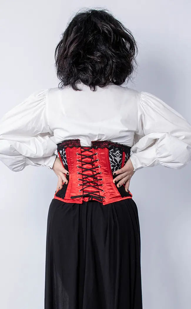 Luxuria Satin Underbust Corset-Hexxxed Intimates-Tragic Beautiful