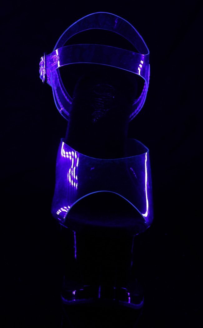 MOON-708 Black Flame Heels-Pleaser-Tragic Beautiful