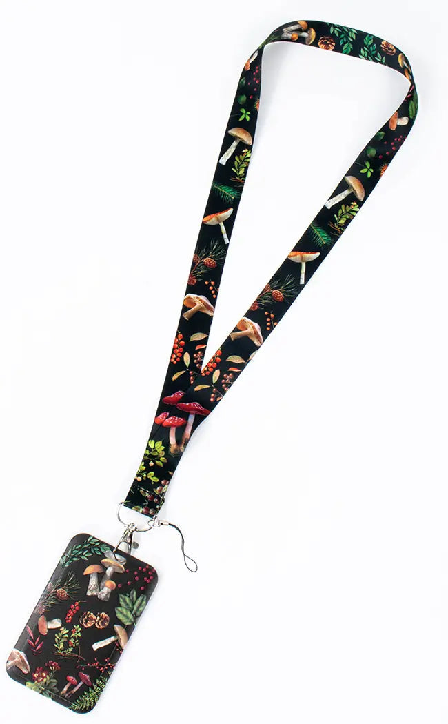 Magic Mushroom Lanyard-Gothic Accessories-Tragic Beautiful