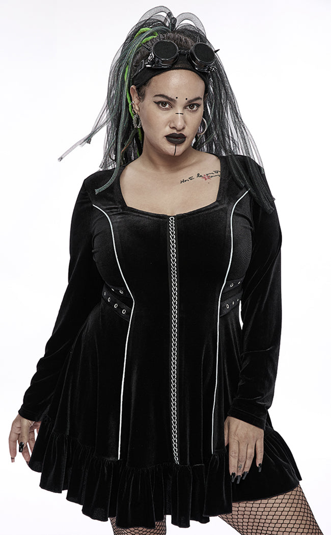 Mircea Velvet Dress | Plus Size-Punk Rave-Tragic Beautiful