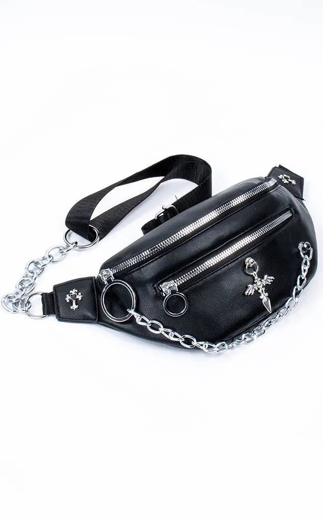 Mistreated Crossbody Bag-Gothic Accessories-Tragic Beautiful