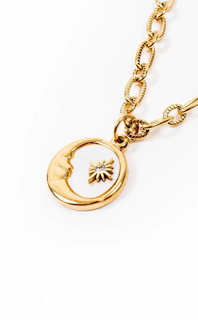 Moon Child Necklace | 18K Gold