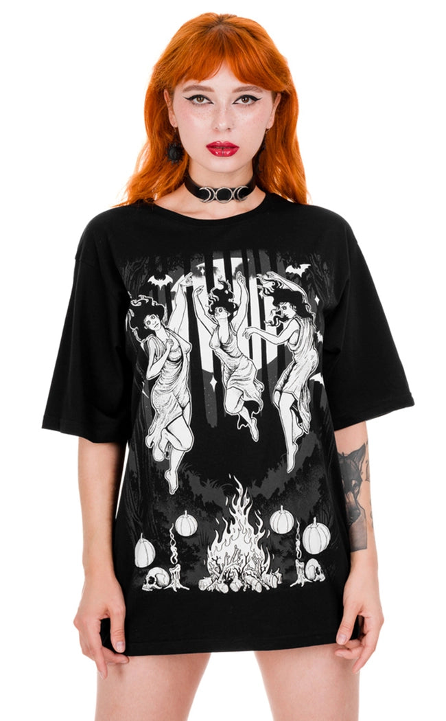 Moonlight Witches Oversized Tee-Restyle-Tragic Beautiful