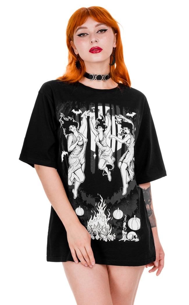 Moonlight Witches Oversized Tee-Restyle-Tragic Beautiful