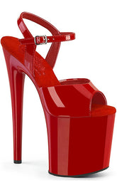 NAUGHTY-809 Red Patent Heels-Pleaser-Tragic Beautiful