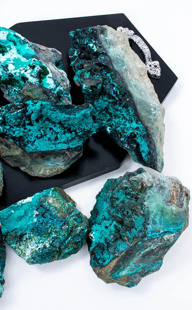 Natural Botryoidal Chrysocolla Specimens | Rare-Crystals-Tragic Beautiful