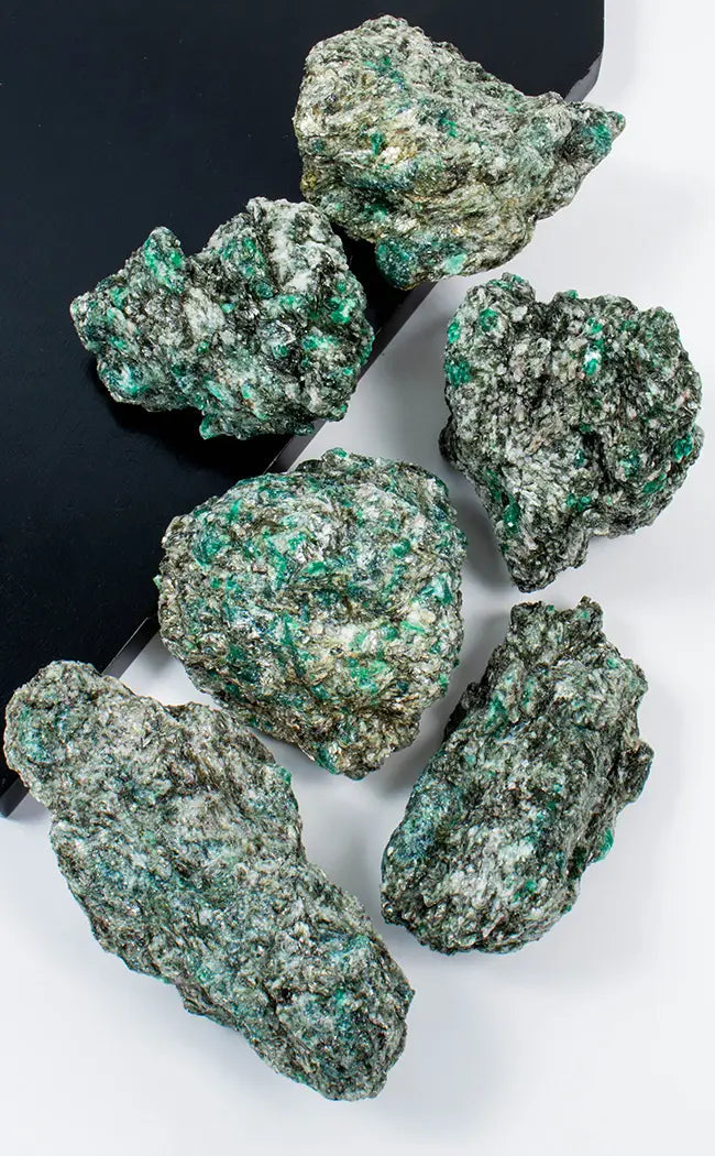 Natural Emeralds In Matrix | Crystals & Witchcraft Supplies Australia
