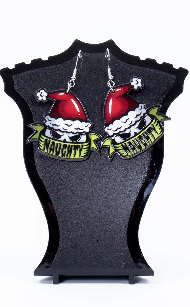 Naughty Christmas Earrings-Gothic Jewellery-Tragic Beautiful