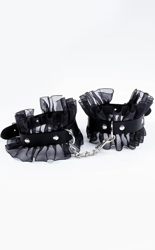 Nirvana Frill Wrist Cuffs-Gothic Accessories-Tragic Beautiful