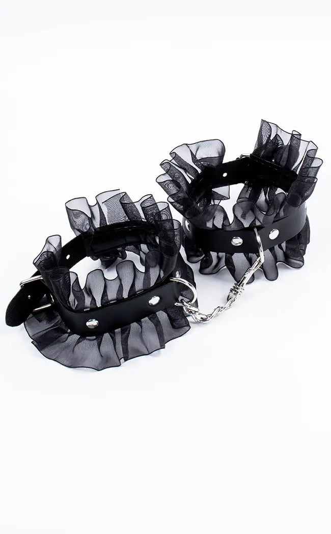 Nirvana Frill Wrist Cuffs-Gothic Accessories-Tragic Beautiful