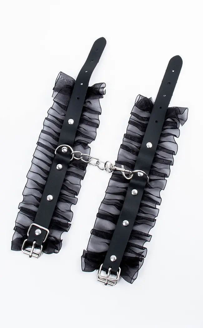 Nirvana Frill Wrist Cuffs-Gothic Accessories-Tragic Beautiful