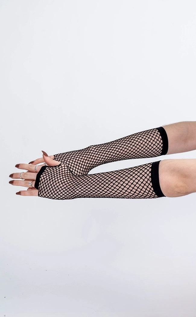 No Restraints Fishnet Arm Warmers