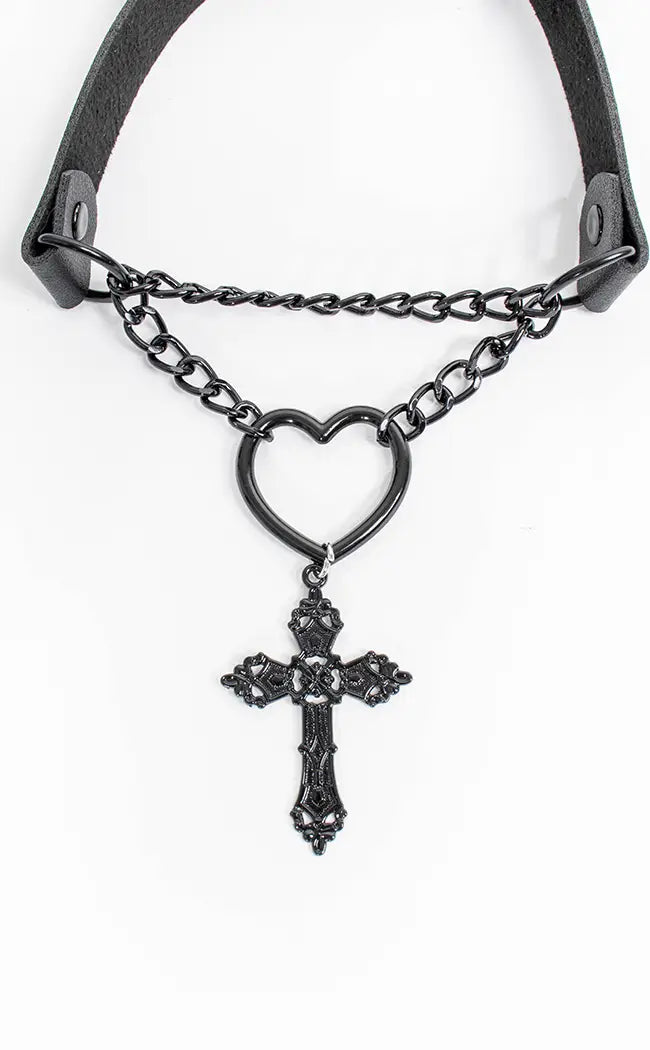 On My Knees Heart Choker