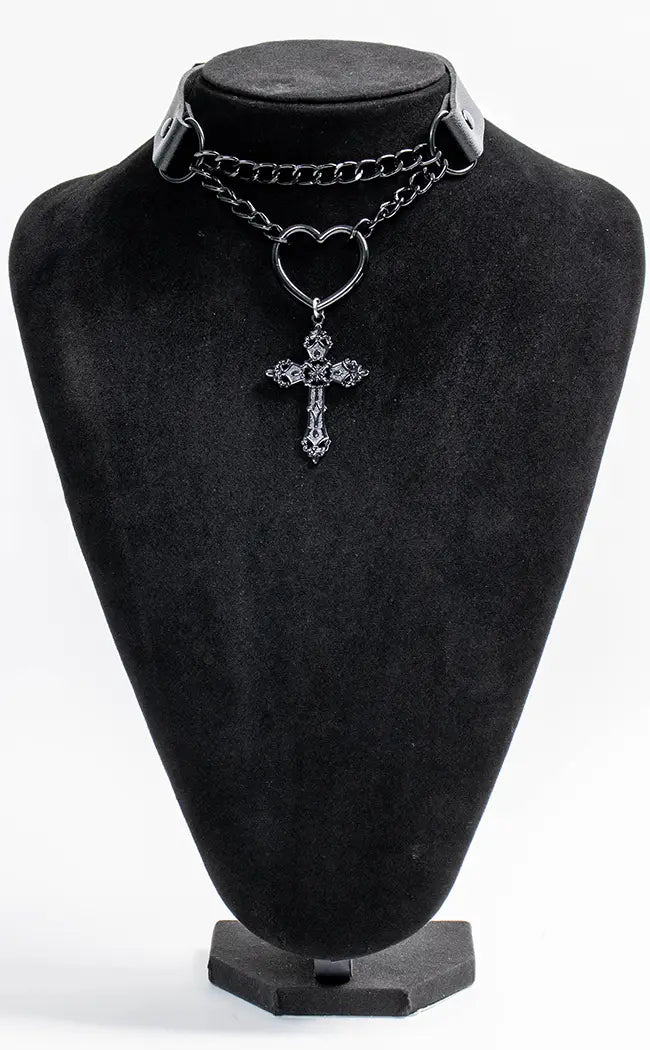 On My Knees Heart Choker